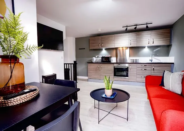 Modern Townhouse Location Free Parking Vakantiehuis *